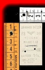 BIGLIETTO TRENO MODENA MILANO CENTRALE - 1° CLASSE, 28.01.1980