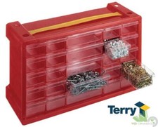 CASSETTIERA TERRY 20+5 SCOMPARTI CASSETTI 47x15x24h PORTAMINUTERIE VALIGETTA
