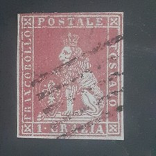 Francobollo Toscana 1 Crazia Sassone N 4