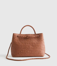 Borsa tracolla cognac grande - a,