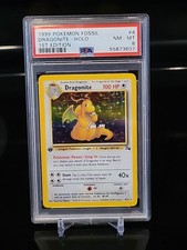 PSA 8! 1999 Pokemon Fossil 1st