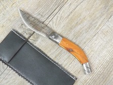 COLTELLO ARTIGIANALE SARDO 18 CM ARBURESA PATTADA MANICO IN GINEPRO DA Scuoio