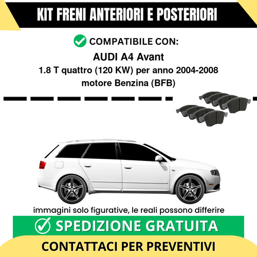 Pastiglie freno ant post - pastiglie,