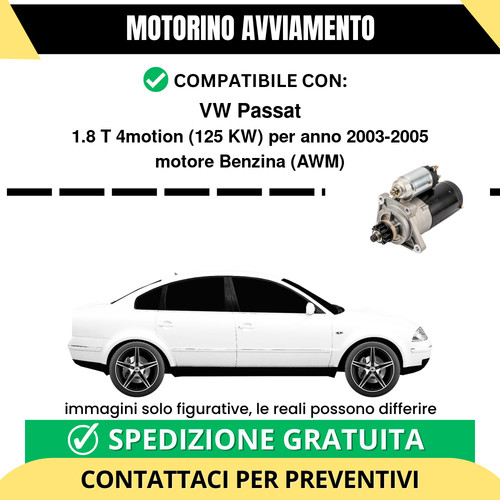 Motorino avviamento passat - motorino,