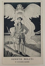 Cartolina Ignoto Milti 1921