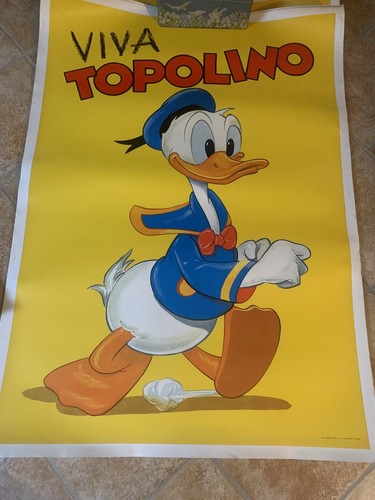 Viva topolino poster - topolino, manifesto