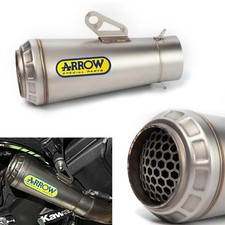 terminale scarico universale moto 60mm Collettore In Accio Inox Resistente 