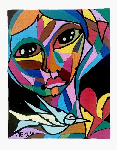 Pablo picasso woman and - and, dove