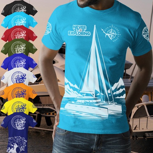 Shirt ocean boat yacht club - t-shirt,