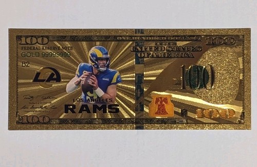 Matthew stafford banconota oro - matthew,