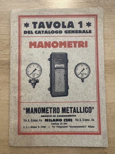 Catalogo manometro metallico - manometro,