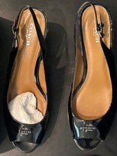 New COACH Ferry Patent Sandal