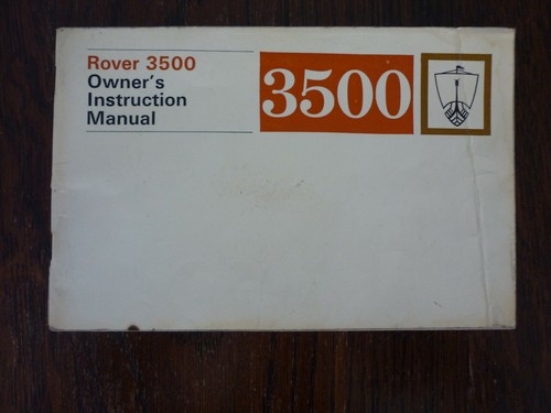 Rover 3500 1967 manuale - 1967,