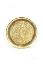 Piatto In Ottone Da Appendere Antichi Mestieri : Il Bottaio 34 Cm