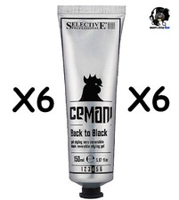 SELECTIVE PROFESSIONAL CEMANI BACK TO BLACK 6X150ML GEL NERO REVERSIBILE STYLING
