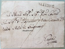 REGNO DI NAPOLI 1812 lettera SICIGNANO SALERNO lineare murattiano DORIA NAPOLI