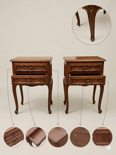 Coppia comodini vintage - vintage, in