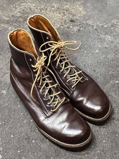 Stivali da lavoro Foot So Port in pelle marrone 8,5 US 26,5 cm stile vintage anni 70