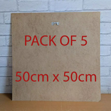 Fogli MDF 2mm / Taglio Laser Hardboard Modellazione - 50cm x 50cm (Confezione da 5)