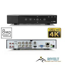 DVR 8 MPX 8 Canali + 8 IP 4K Ibrido 16 canali Totali p2p Gestione da remoto