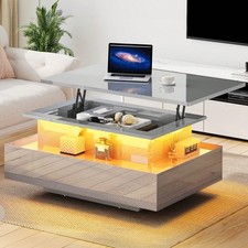 Tavolino caffè led - led, lucido