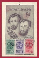 1944 RSI - Bandiera Fratelli n. 512-514 su cartolina