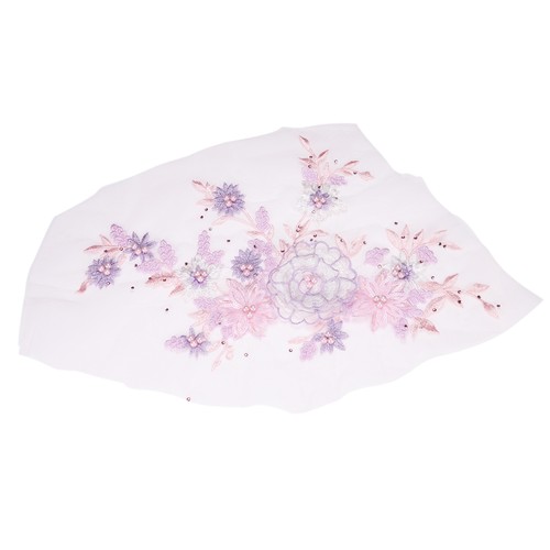 Applique pizzo con perline - in,