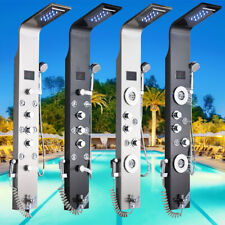 LED Pannello colonna doccia idromassaggio acciaio inox cascata soffione doccetta