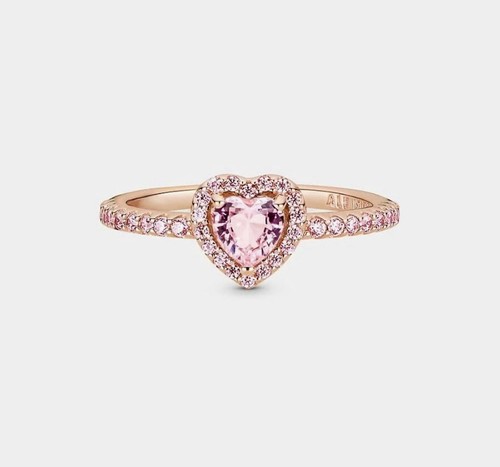 Anello pandora cuore rosa - cuore, in