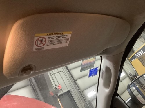 Passenger sun visor quad cab - quad,