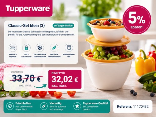 Tupperware classic set piccolo - tupperware,