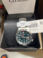 $325 🔥 Orologio da viaggio uomo CITIZEN Eco-Drive AVION Pilot Aviator acciaio inox