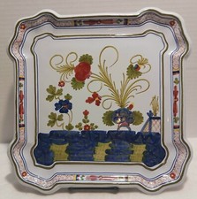 CACF FAENZA ITALIA Garafano Garafano Ceramica Piatto Quadrato 11" Piatto Grande