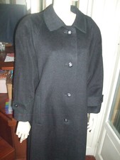 CAPPOTTO DONNA TRACHTEN LODEN GRIGIO SCURO DISTLER LANA ALPACA SCHURWOLLE 50/52