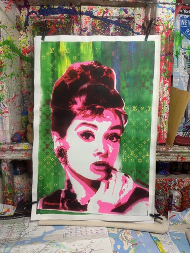 Audrey hepburn fatta - fatta, tela