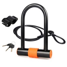 Bike U Lock with Cable Heavy
