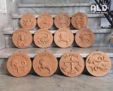 Decorazione parete segni zodiacali in terracotta da muro murali da appendere