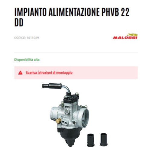 Carburatore malossi phvb - carburatore, dd