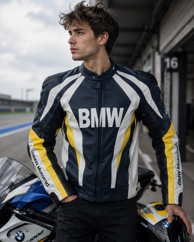 Giacca pelle moto - toni, nero