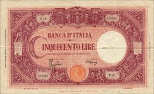 Italia / Italy P.070a 500 Lire