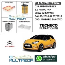 KIT TAGLIANDO 4 FILTRI TECNECO