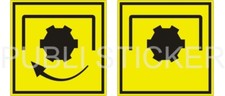 2 PITTOGRAMMI ADESIVI ISO
