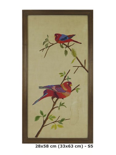 Quadro ricamo orientale con - quadro,