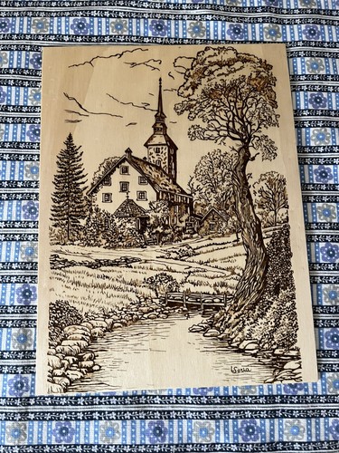 Pirografia legno tiglio - legno,
