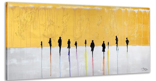 Quadro astratto dipinto mano - quadro,