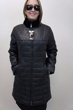 Nuova Giacca Puffer In Pelle