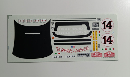 Decals lancia fulvia - decals,