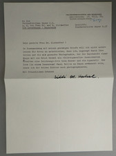 Autografo Siddi Heckel moglie