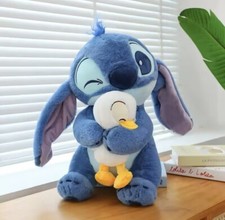 Peluche Lilo E Stitch 30Cm Morbido Pupazzo Stitch Con Papera Duck