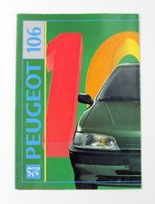 Peugeot 106 Brochure Catalogo Depliant da Collezione Raro 1992